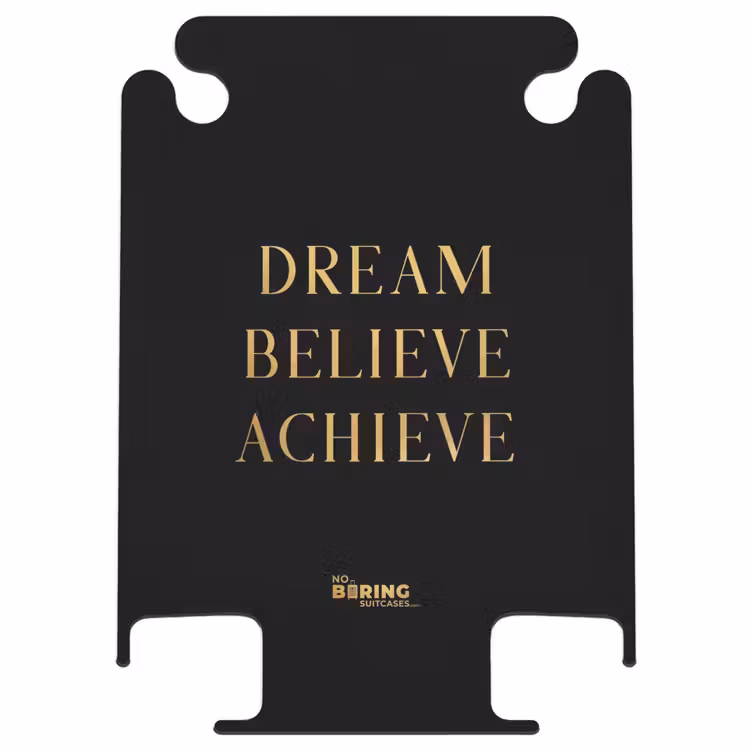 CaseSwap™ - Quotes - Dream believe achieve - Gold - Black - Luxury — 1