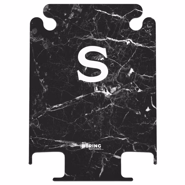 CaseSwap™ - Marble look - Black - Letter S — 1