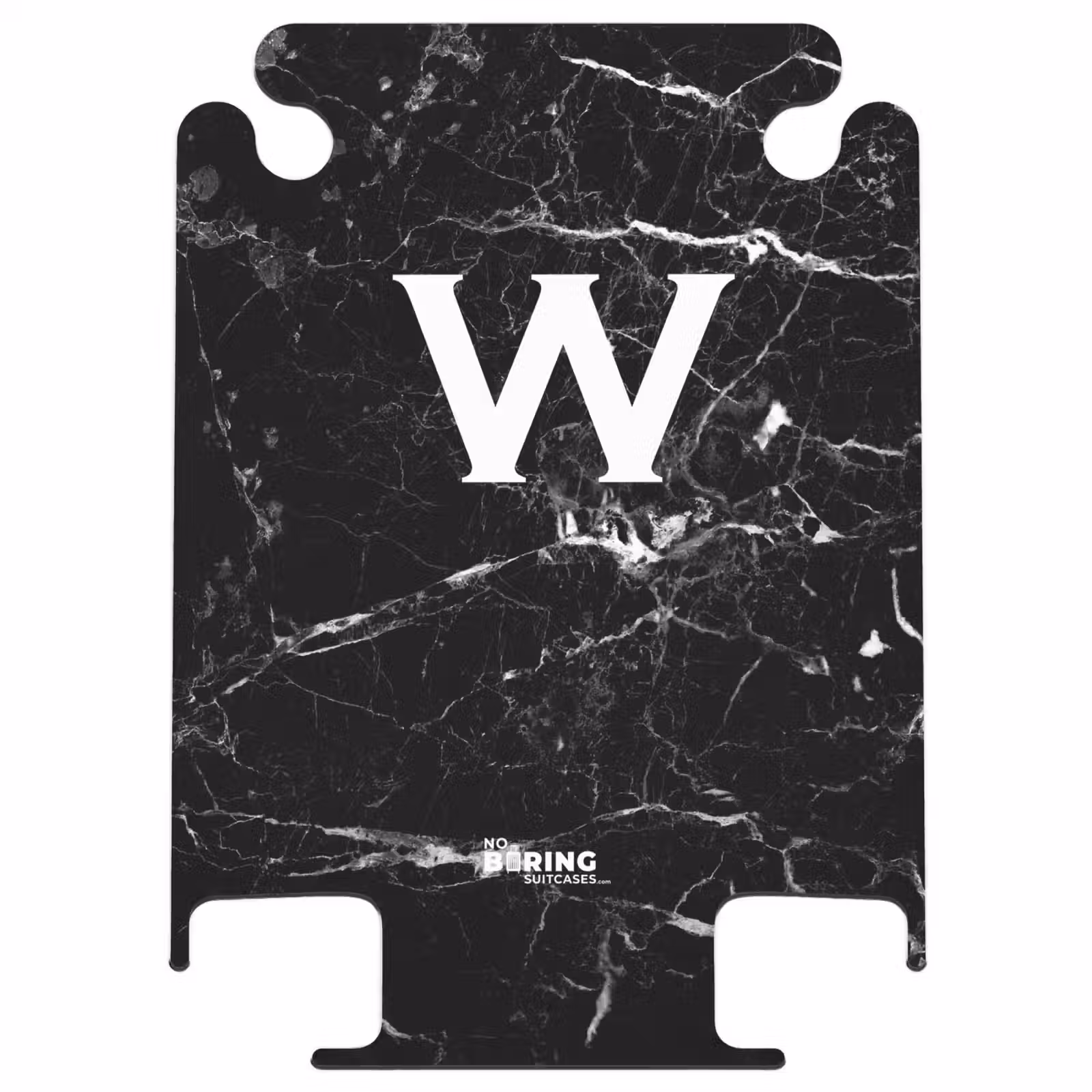 CaseSwap™ - Marble print - Black - Letter W — 1