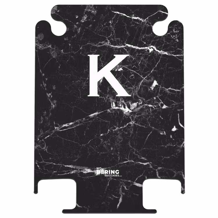 CaseSwap™ - Marble print - Black - Letter K — 1