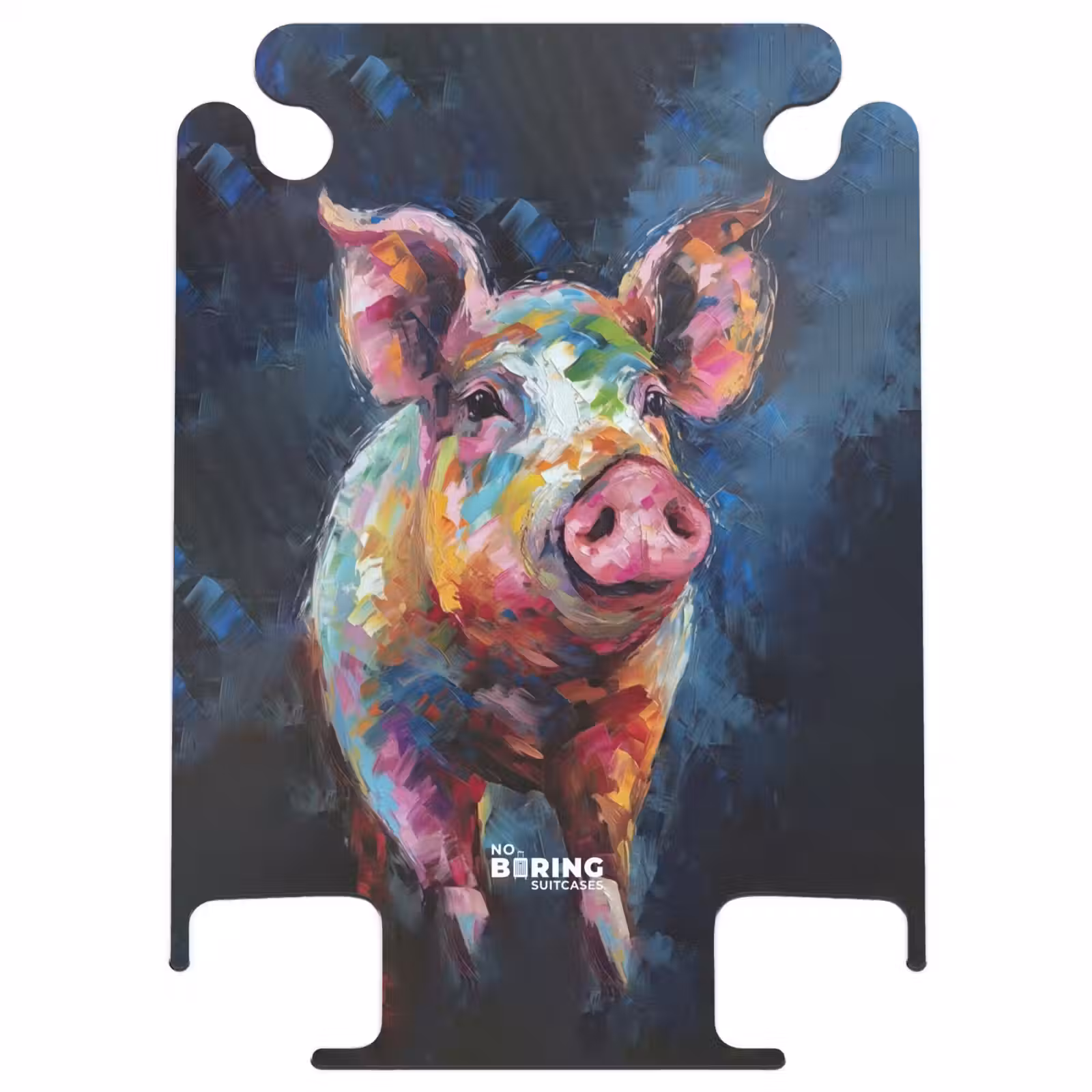 CaseSwap - Pig on dark background as oil art — 1