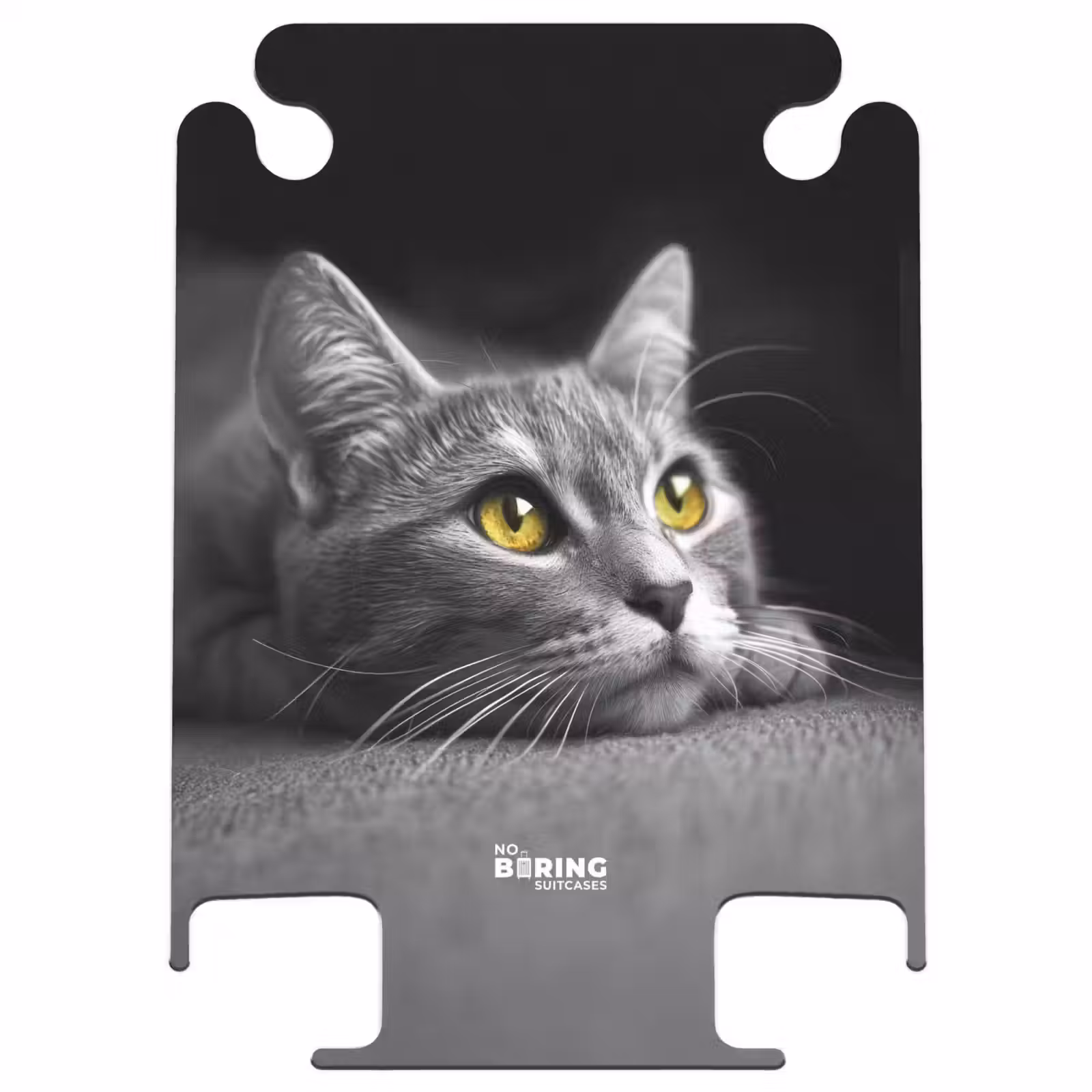 CaseSwap™ - Black and white cat with yellow eyes — 1