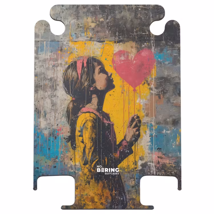 CaseSwap - Girl with heart-shaped balloon in graffiti style — 1