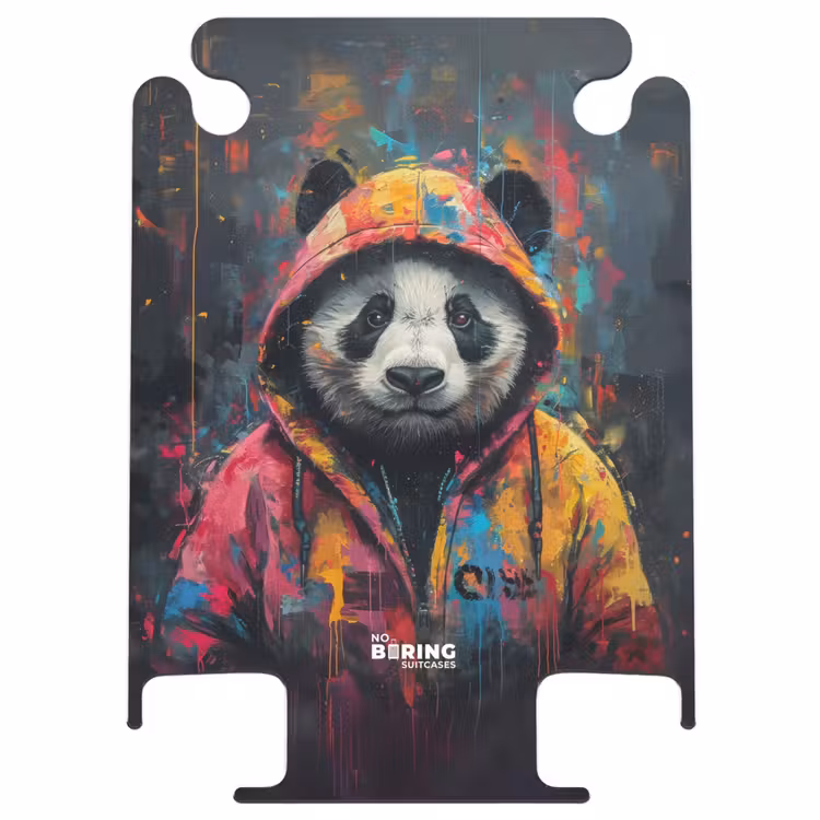 CaseSwap™ - Panda with colorful coat and paint splatter — 1