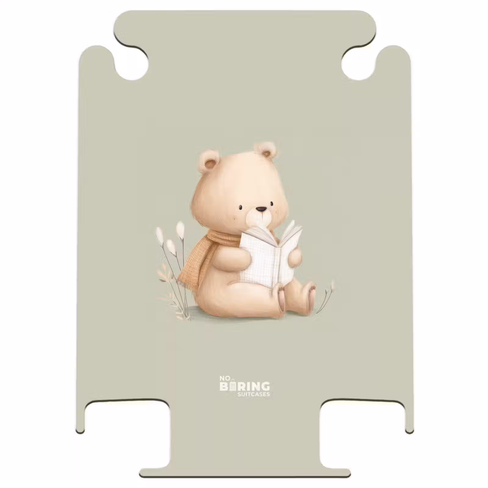 CaseSwap™ - A brown bear with a book - Green — 1