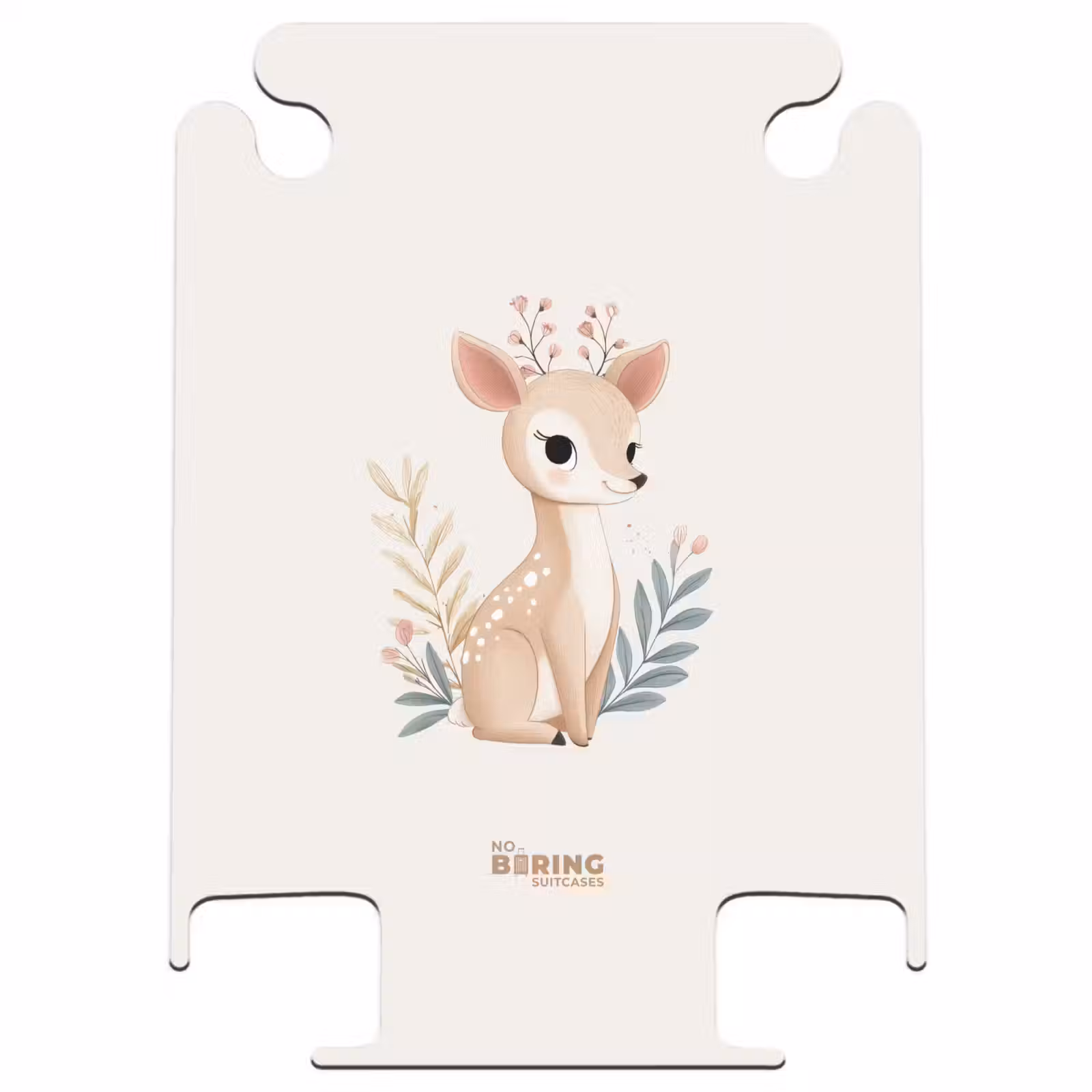 CaseSwap™ - Deer surrounded by plants in shades of beige — 1