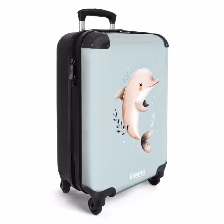 CaseSwap™ - Beige dolphin in blue water — 2