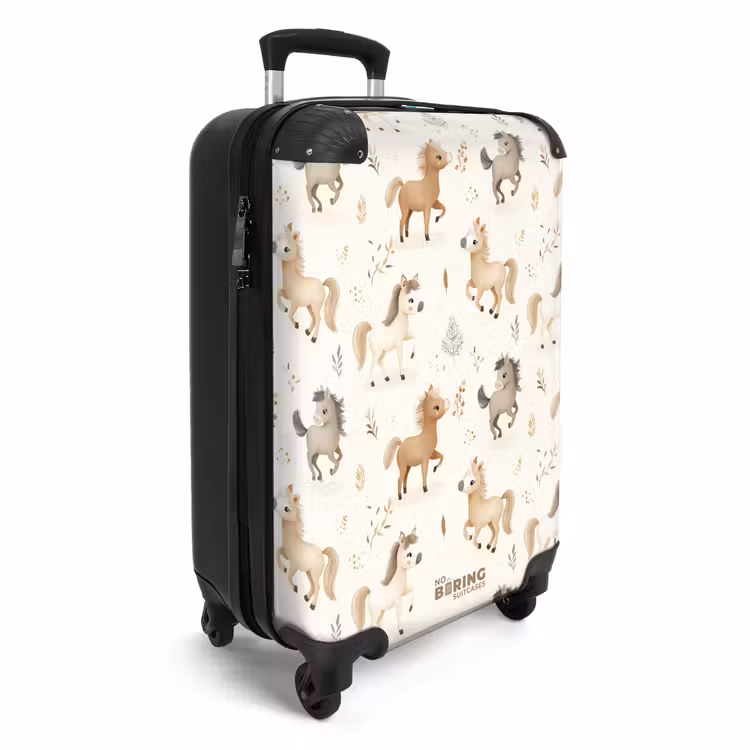 CaseSwap - Pattern of foals in beige and brown colors — 2