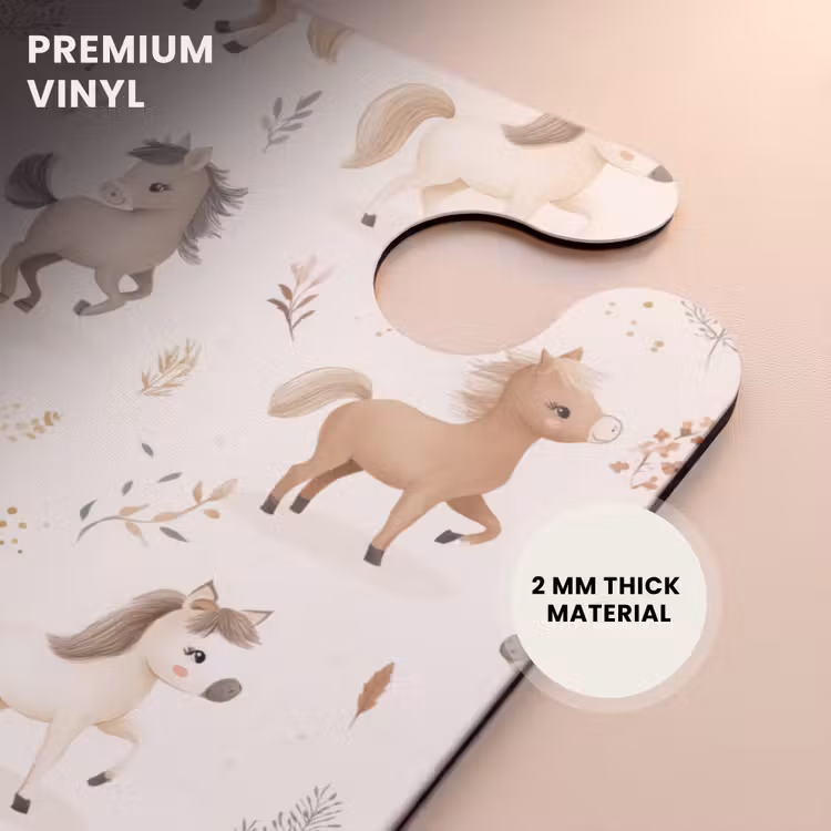 CaseSwap - Pattern of foals in beige and brown colors — 6