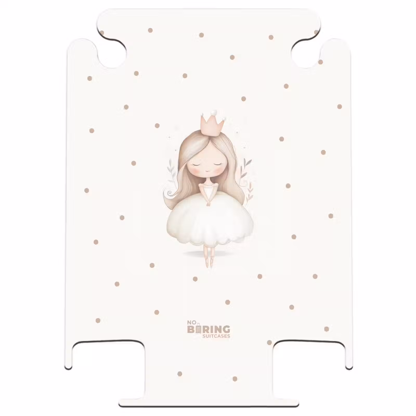 CaseSwap™ - Ballerina princess between beige polka dots — 1