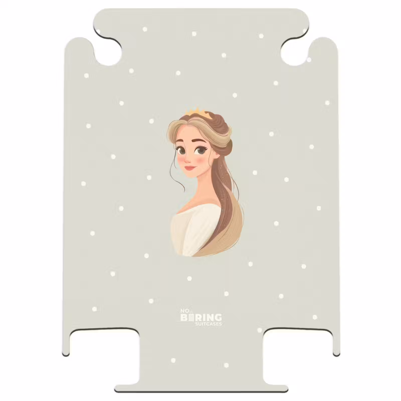 CaseSwap™ - Princess with tiara on green polka dot background — 1