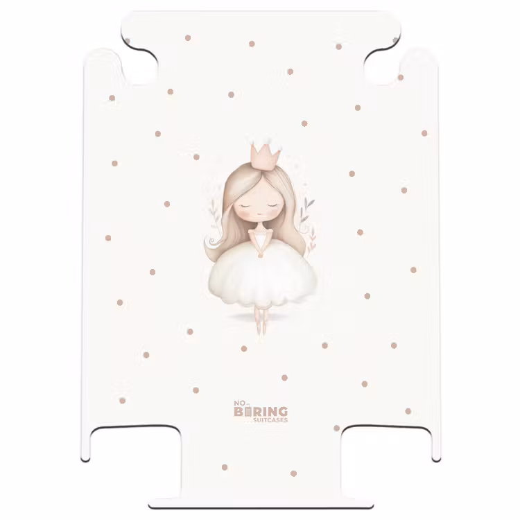 CaseSwap™ - Ballerina princess between beige polka dots — 1