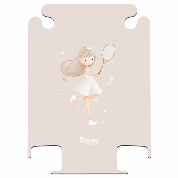CaseSwap™ - Girl plays tennis in beige colors — 1