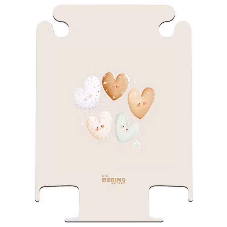 CaseSwap™ - Hearts in soft beige tones — 1