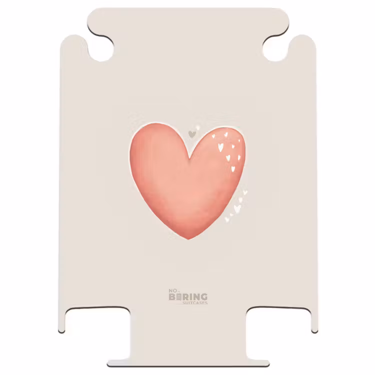 CaseSwap™ - Red heart on a beige background — 1