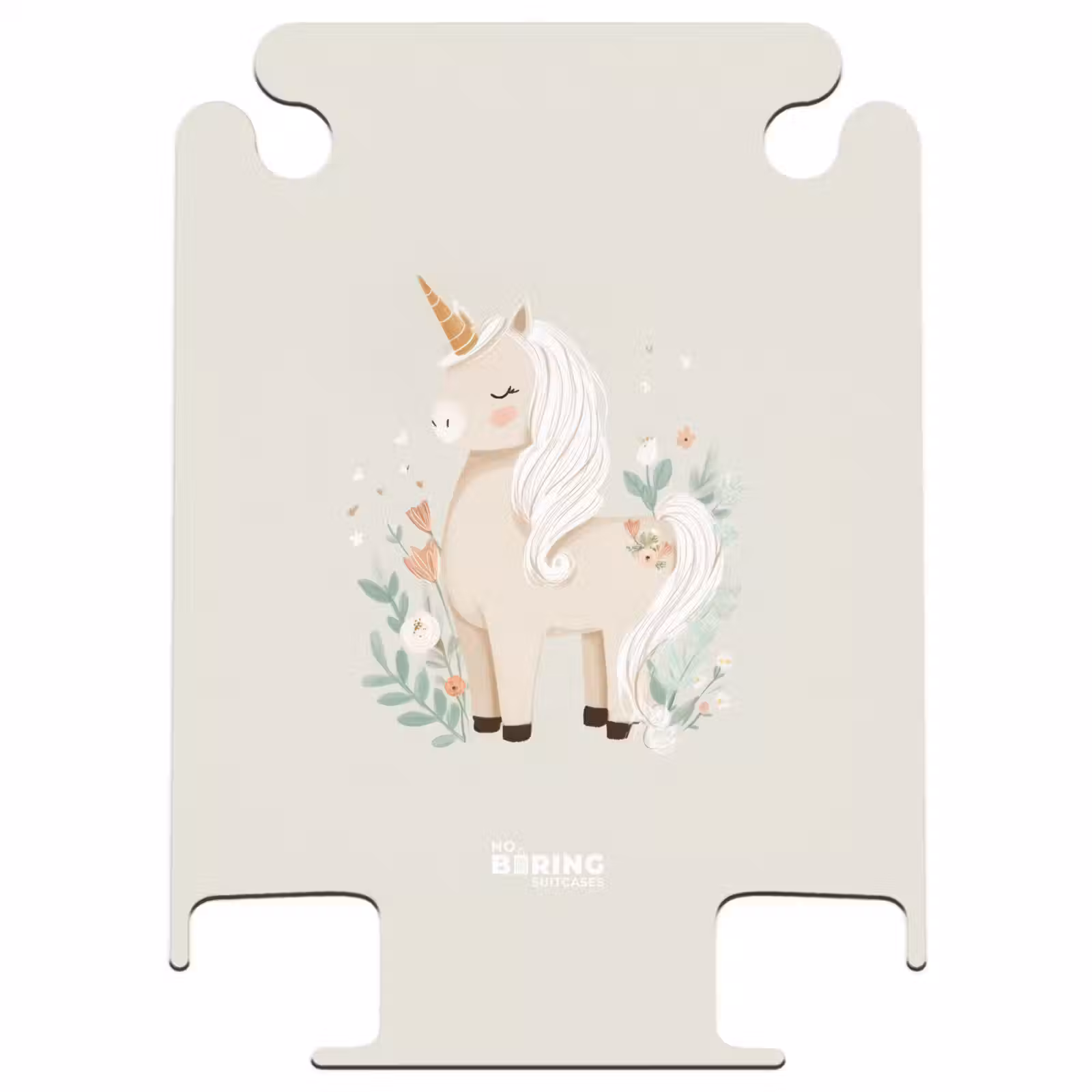 CaseSwap™ - Unicorn among flowers in beige colors — 1