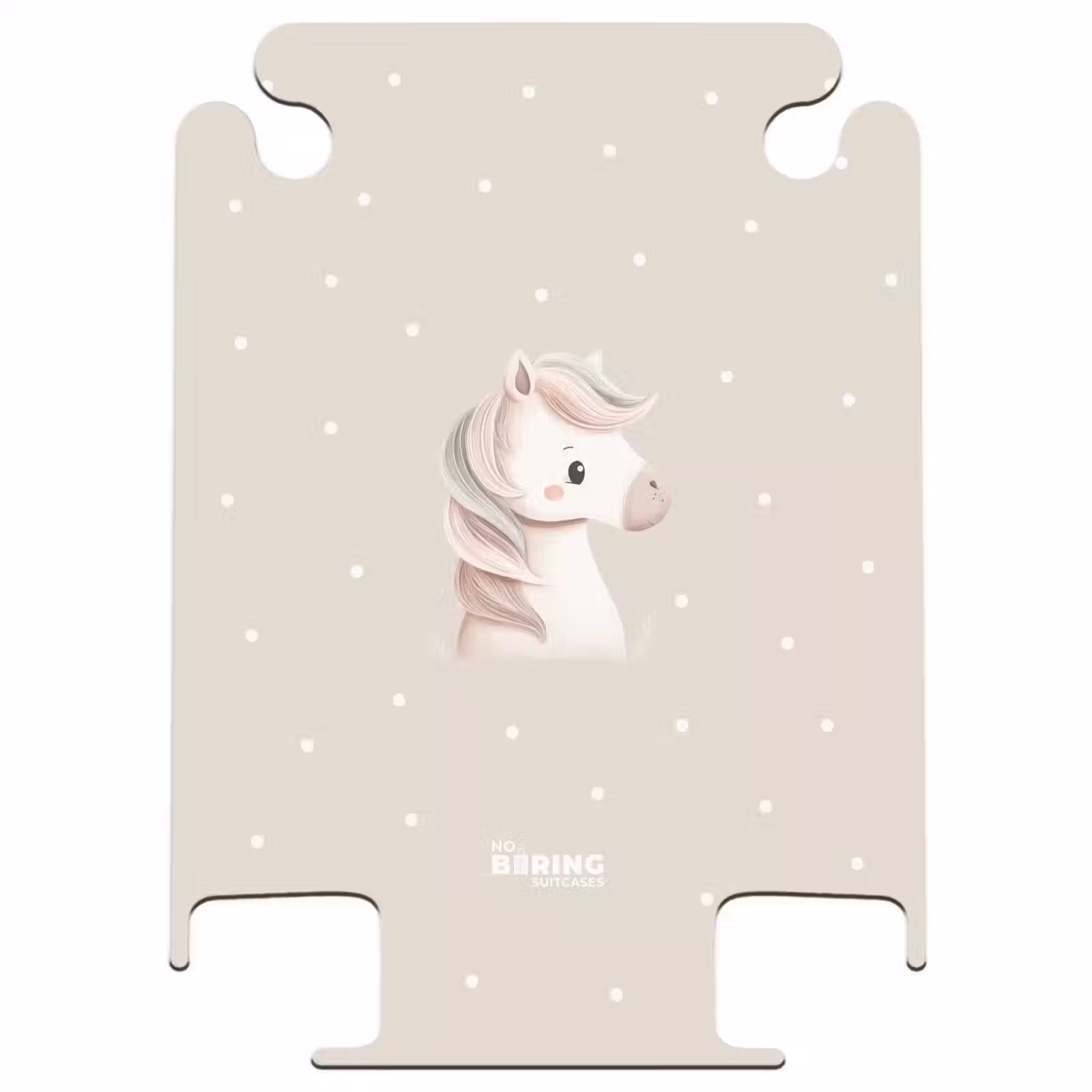 CaseSwap™ - Unicorn surrounded by dots in beige colors — 1