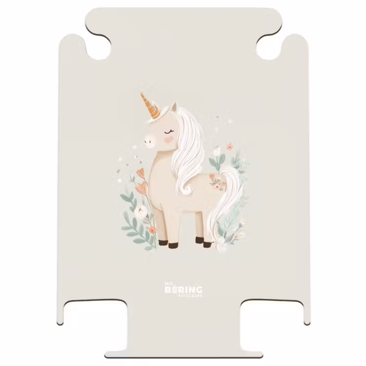 CaseSwap™ - Unicorn among flowers in beige colors — 1