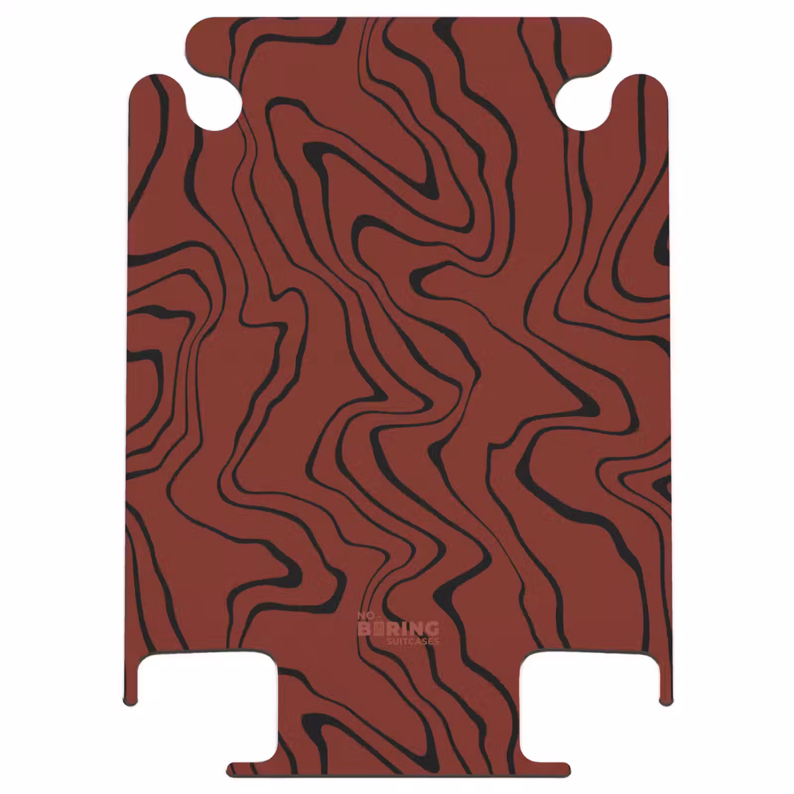 CaseSwap™ - Red background with abstract black lines — 1