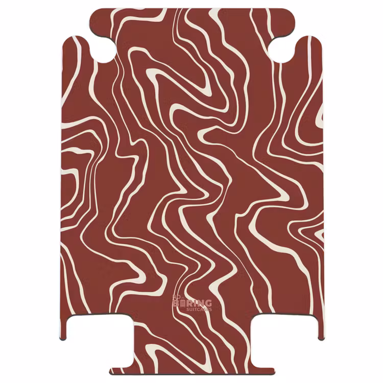 CaseSwap™ - Red background with abstract beige lines — 1