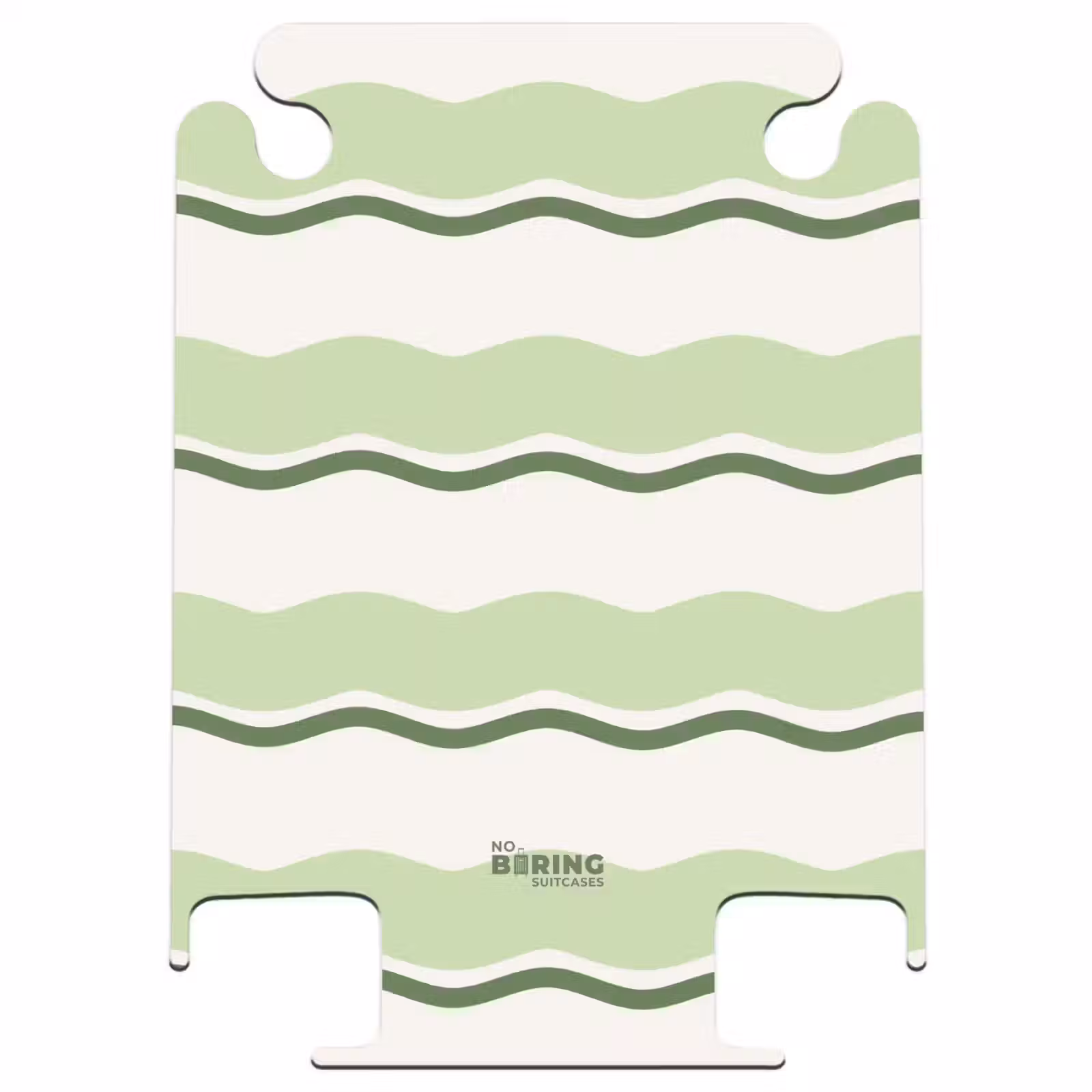 CaseSwap™ - Wavy stripes in shades of green — 1