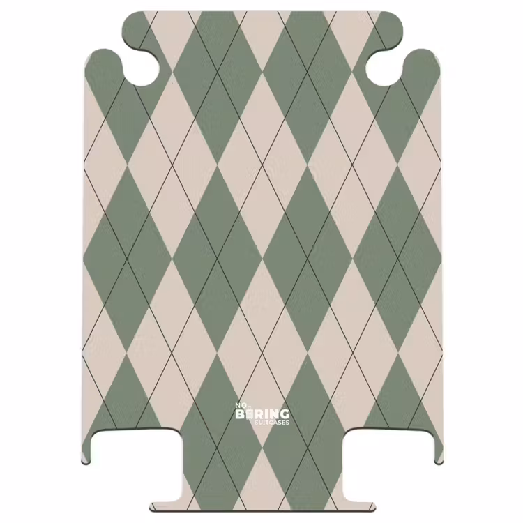 CaseSwap™ - Green with beige plaid pattern — 1