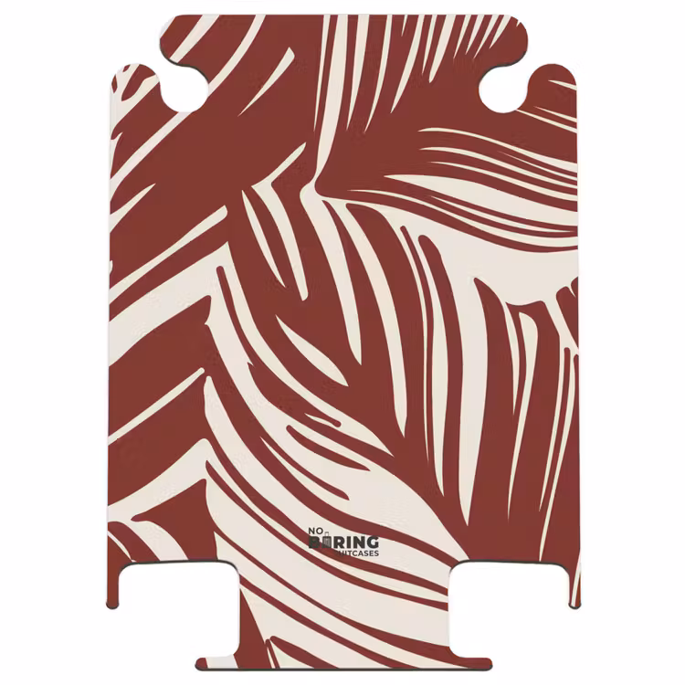CaseSwap™ - Large leaves in red with beige — 1