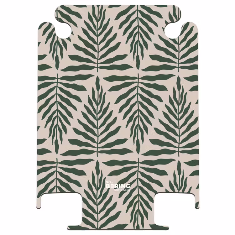 CaseSwap™ - Pattern of leaves in beige with dark green — 1