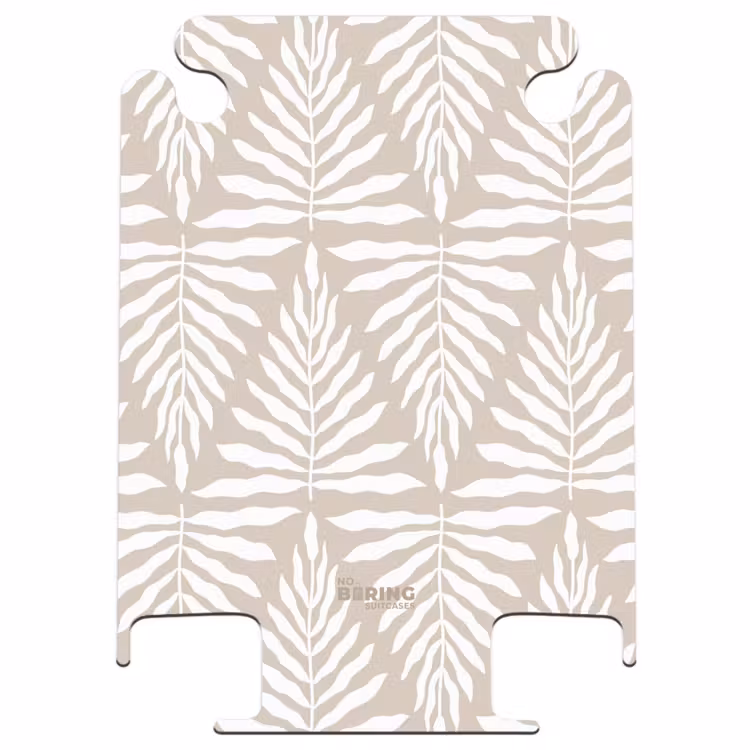 CaseSwap™ - Pattern of leaves in beige with white — 1