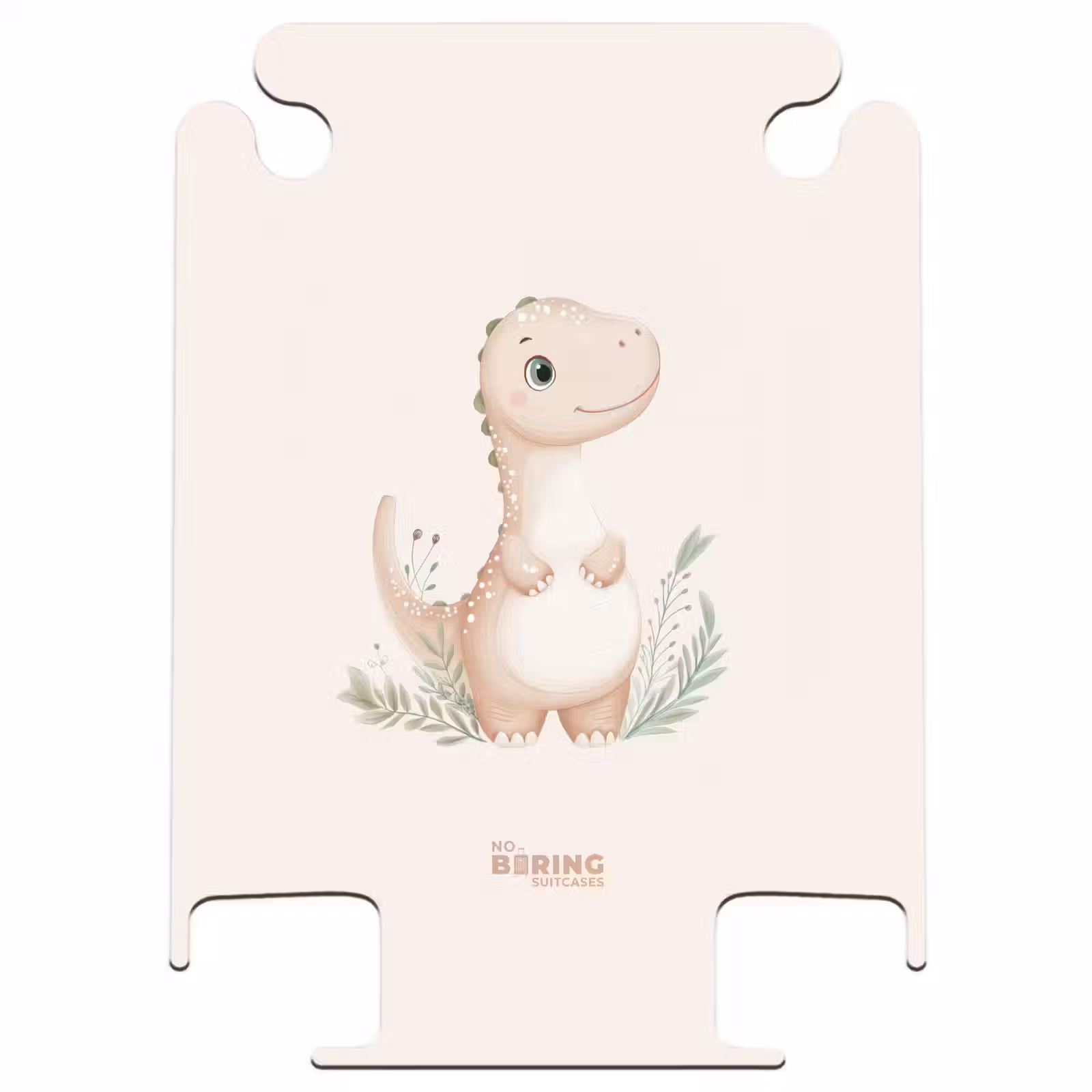 CaseSwap™ - Beige dinosaur with green leaves — 1