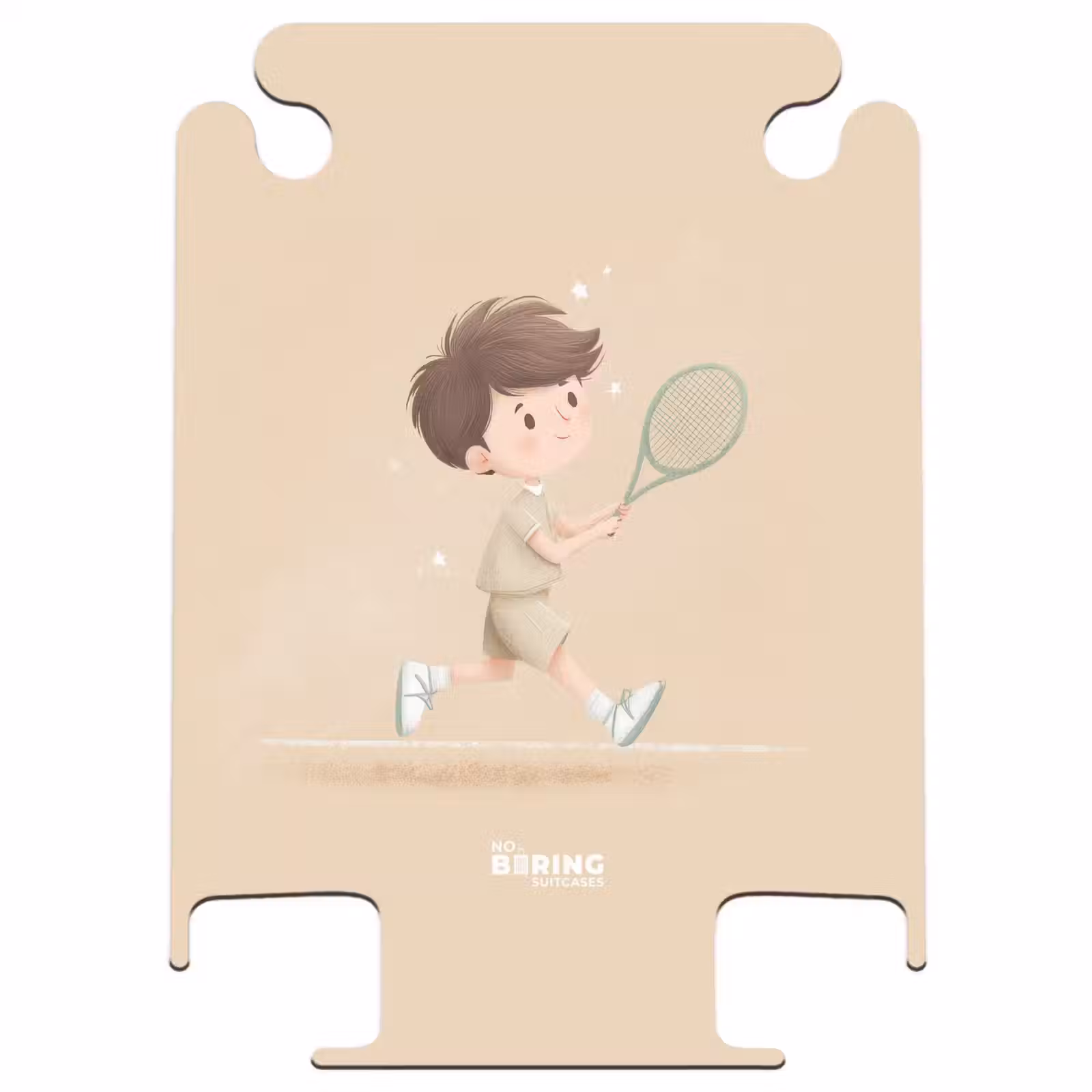 CaseSwap™ - Boy plays tennis on sand-colored background — 1