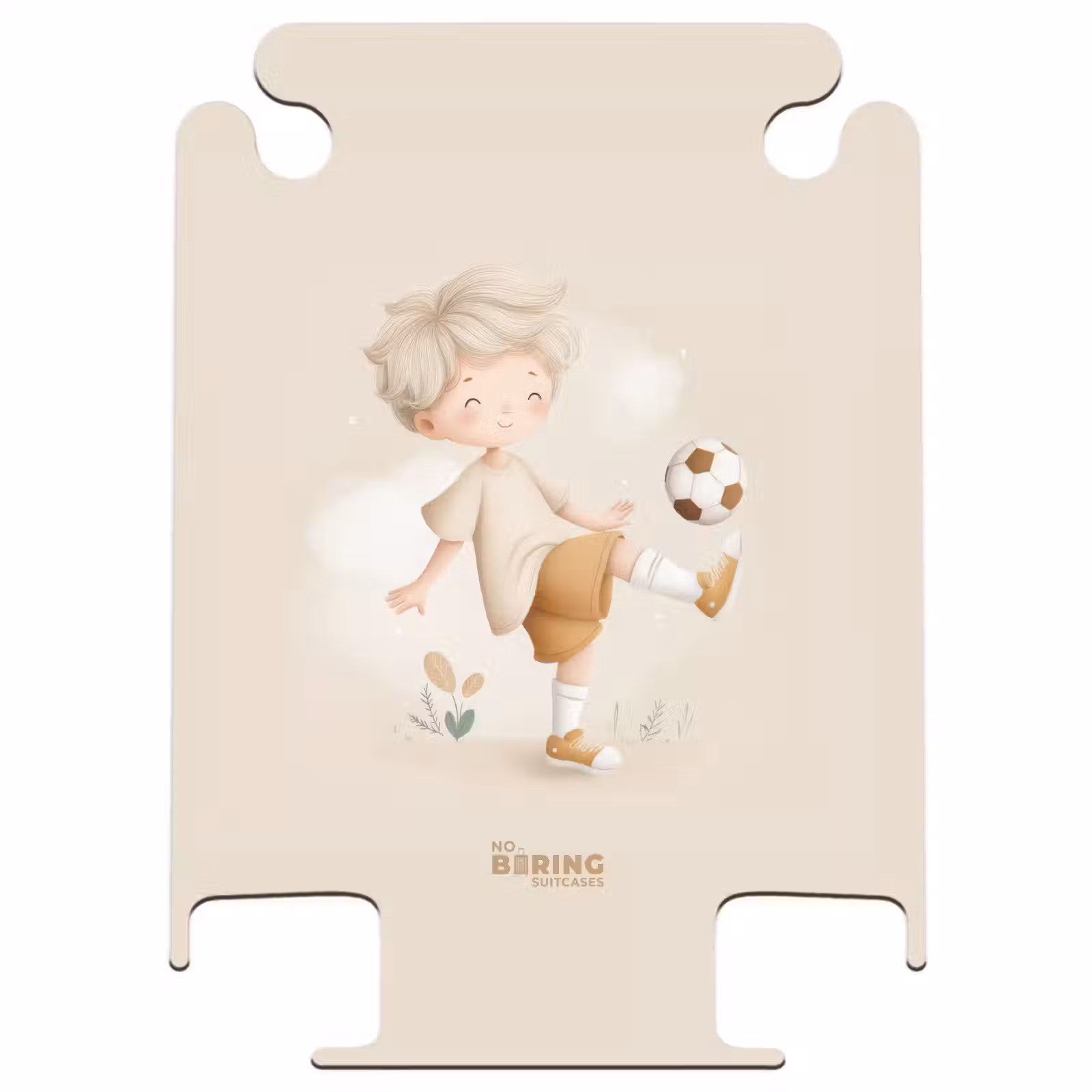 CaseSwap™ - Boy with a soccer ball in beige colors — 1