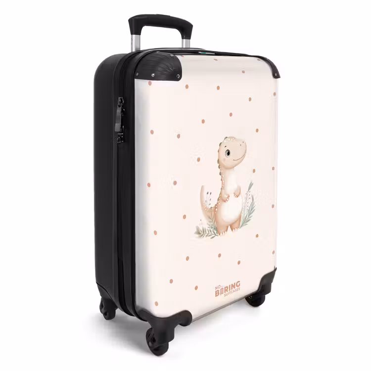 CaseSwap - Beige dino on a polka dot background — 2