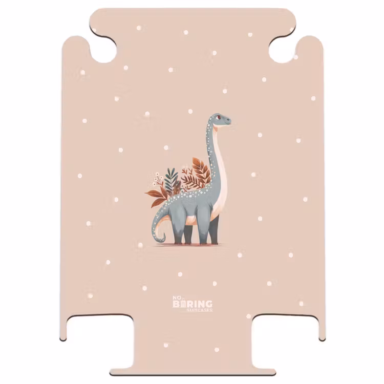CaseSwap™ - Blue dinosaur on a beige polka dot background — 1