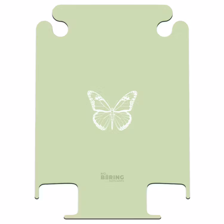 CaseSwap™ - Green background with white butterfly — 1