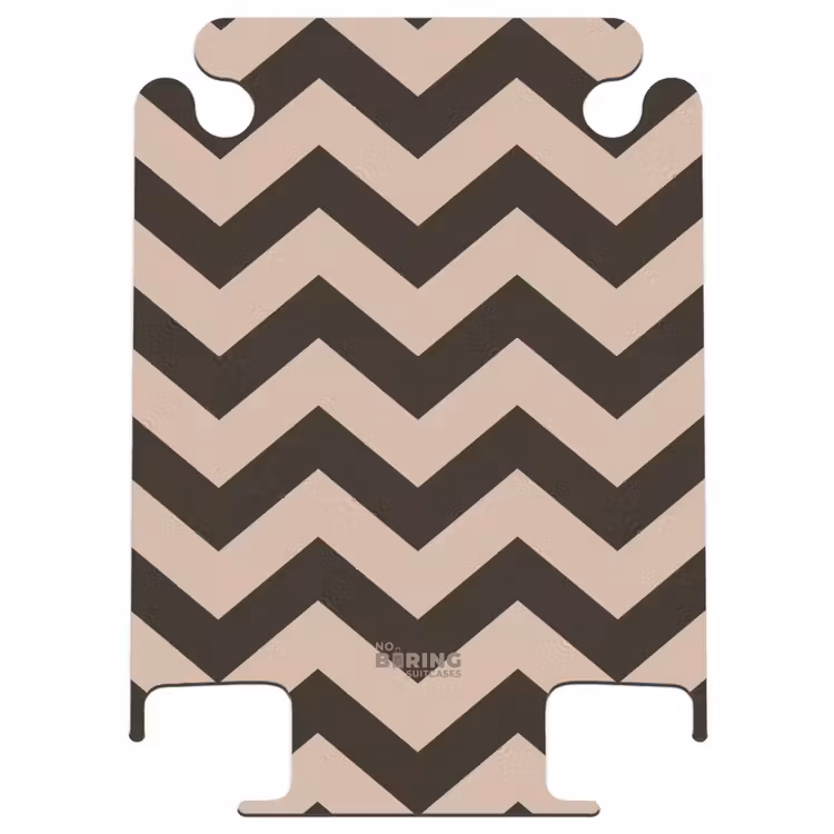 CaseSwap™ - Zigzag pattern in different shades of brown — 1