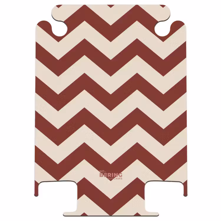 CaseSwap™ - Zigzag pattern in red and cream — 1