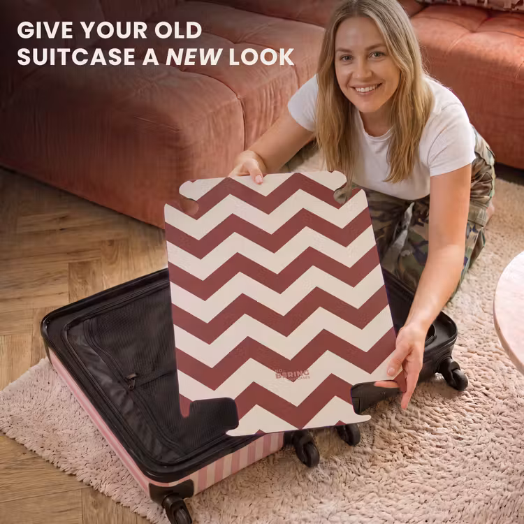 CaseSwap™ - Zigzag pattern in red and cream — 3