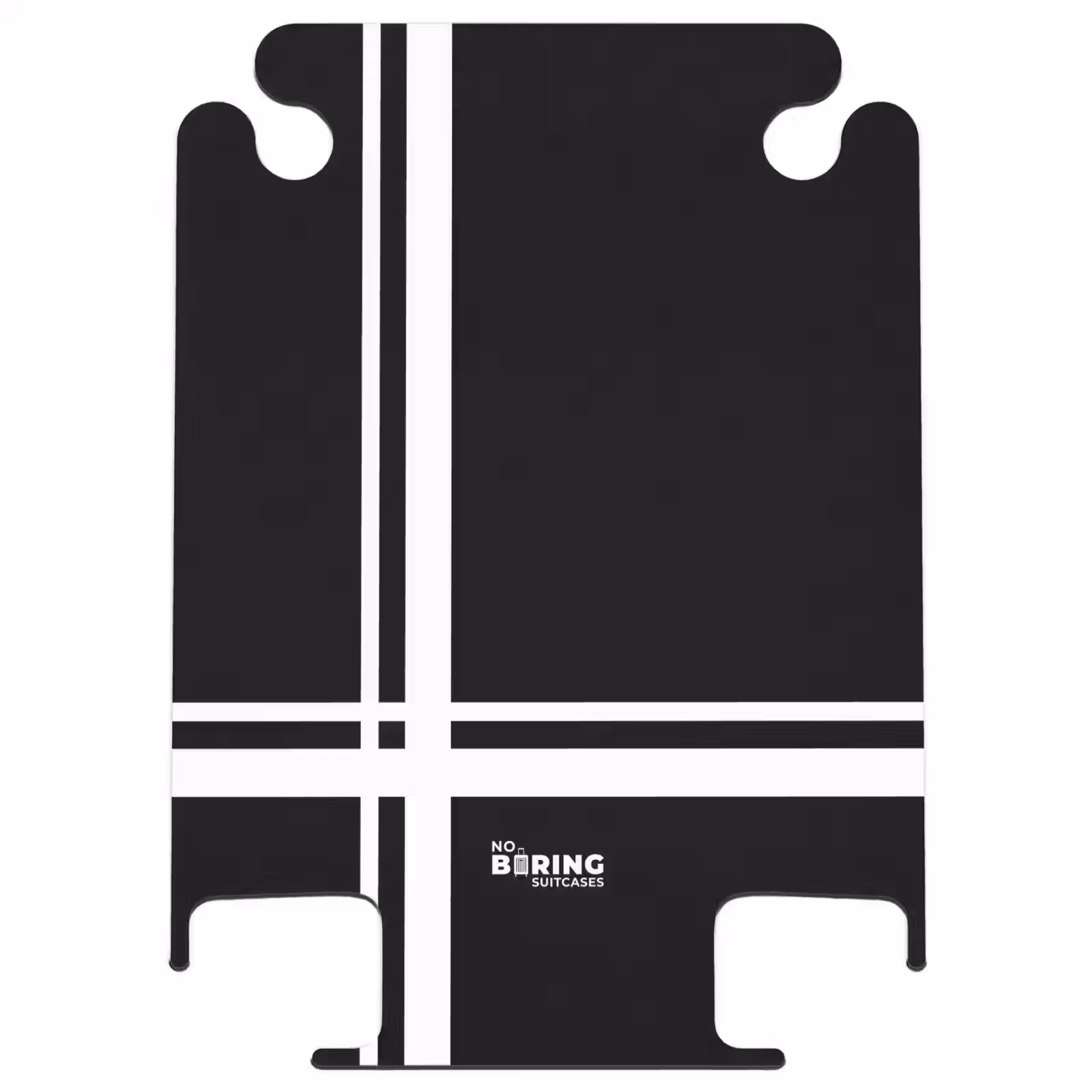 CaseSwap™ - Black background with white cross pattern at lower left — 1