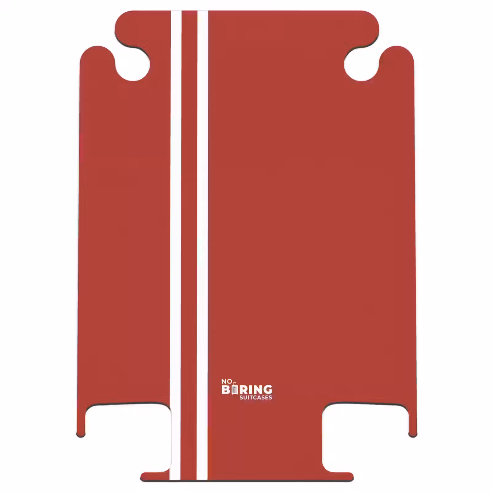 CaseSwap™ - Red background with double white side stripes on the left — 1