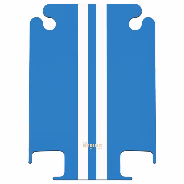 CaseSwap™ - Bright blue background with double white center stripe — 1