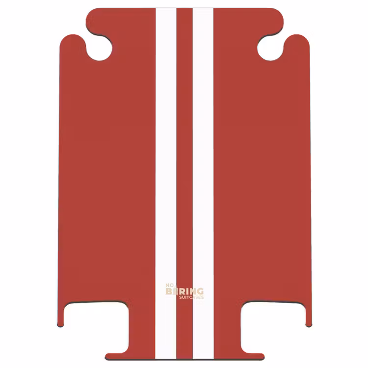 CaseSwap™ - Red background with double white center stripe — 1