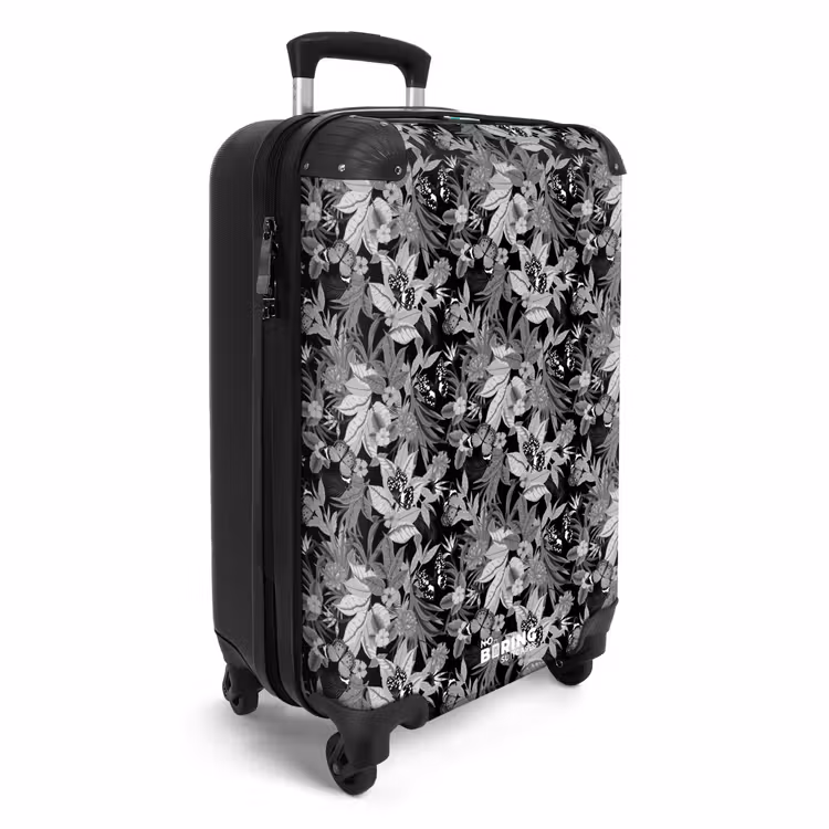 CaseSwap - Tropical butterfly pattern black and white — 2