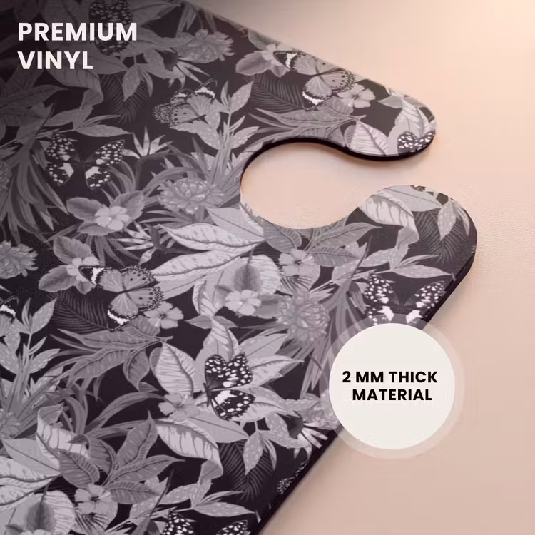 CaseSwap - Tropical butterfly pattern black and white — 6