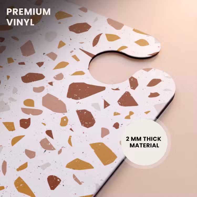 CaseSwap - Terrazzo pattern multicolored ochre and rust — 6