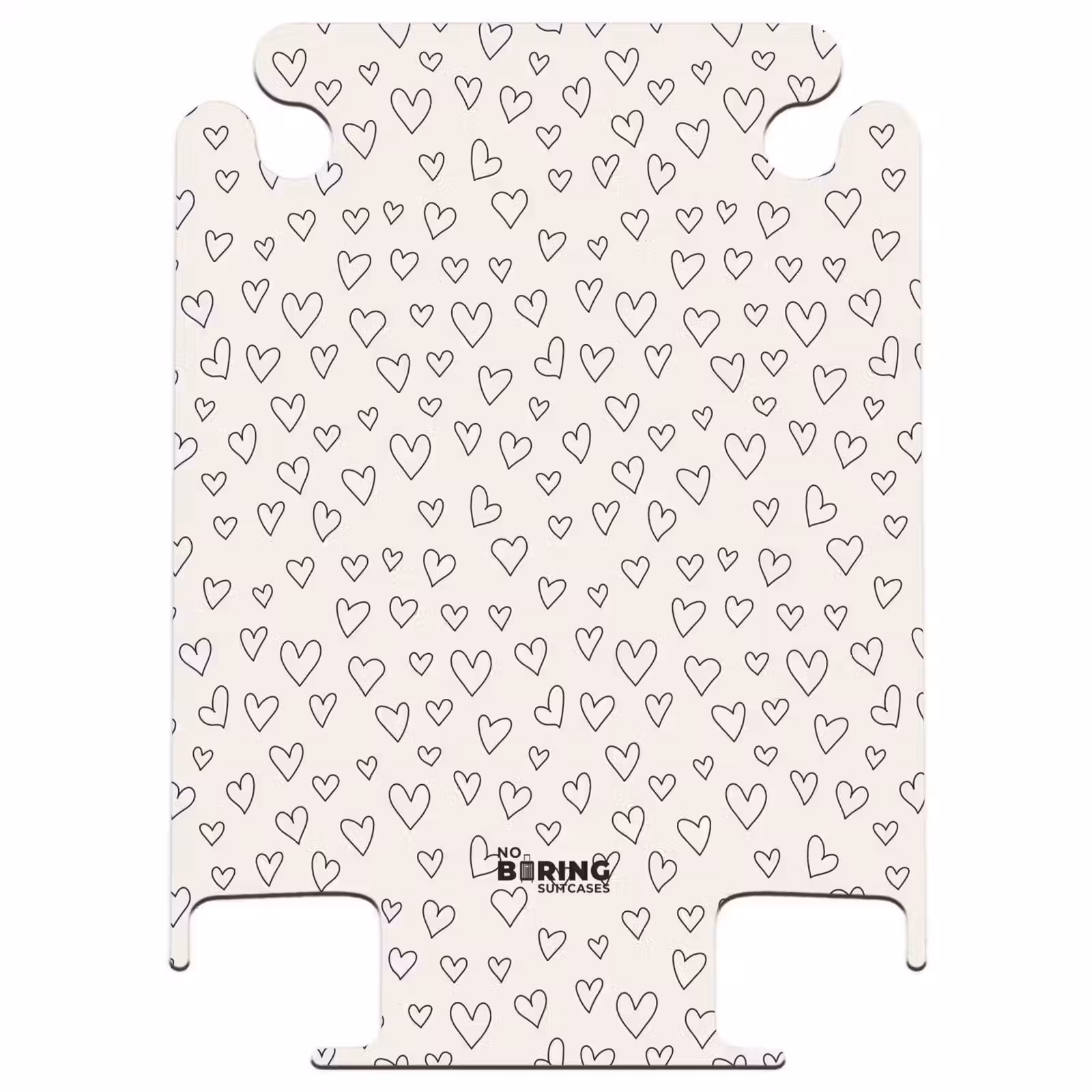 CaseSwap™ - Valentine heart rain pattern black — 1