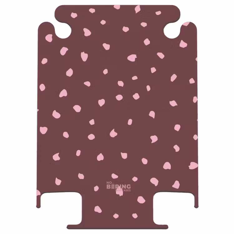 CaseSwap™ - Pink spots on bordeaux colored background — 1