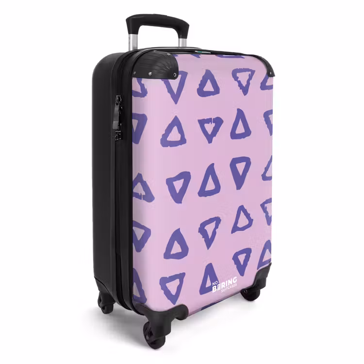 CaseSwap™ - Blue, triangular outline on lavender pink background — 2