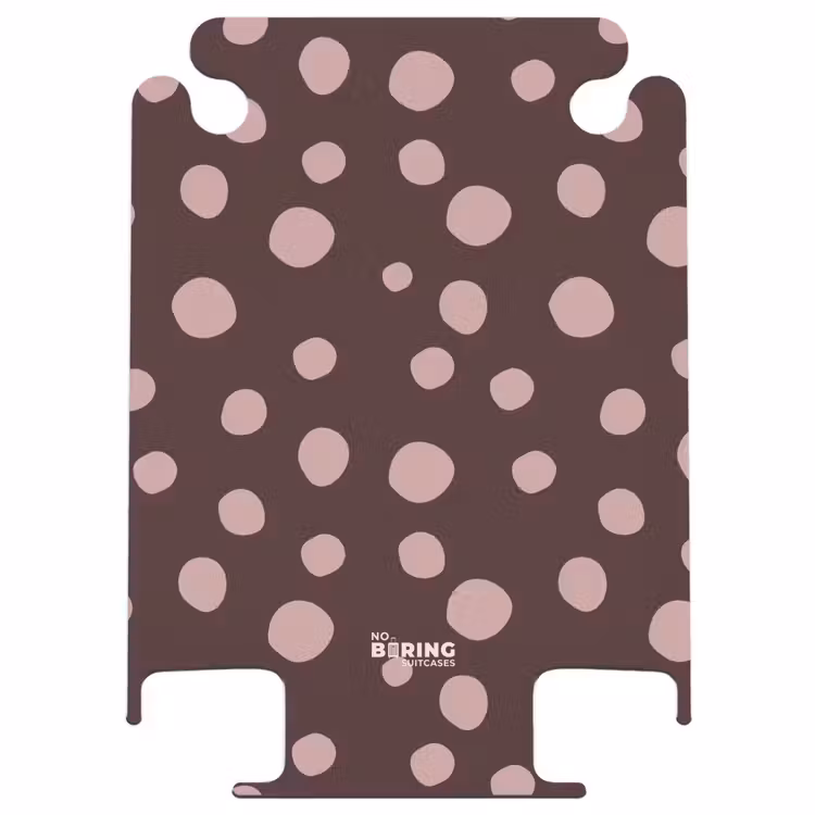 CaseSwap™ - Deep brown background with pink dots — 1