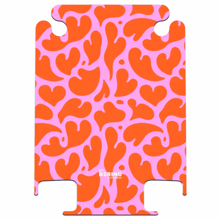 CaseSwap™ - Organic heart motif in red on pink background — 1
